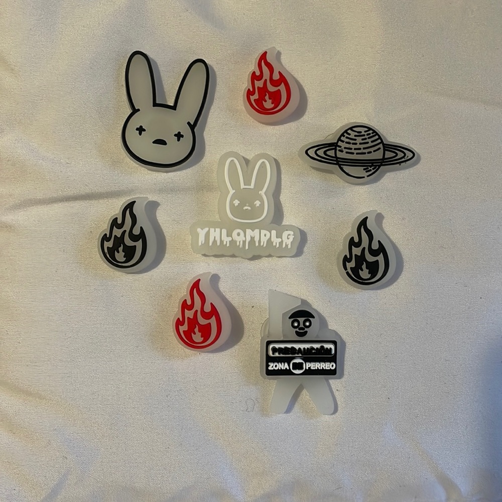 Bad bunny croc charms